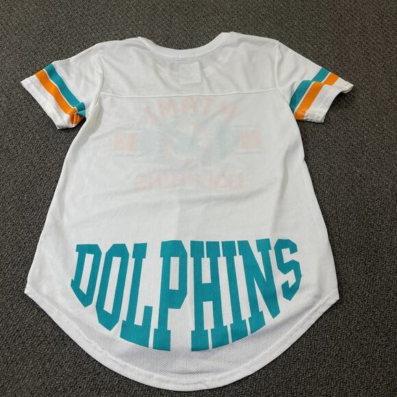 NFL Shirt Womens Size Medium M Team Apparel Longer Length Miami Dolphins - Picture 1 of 8